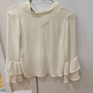 Bershka ASOS white top with tie at the back size small